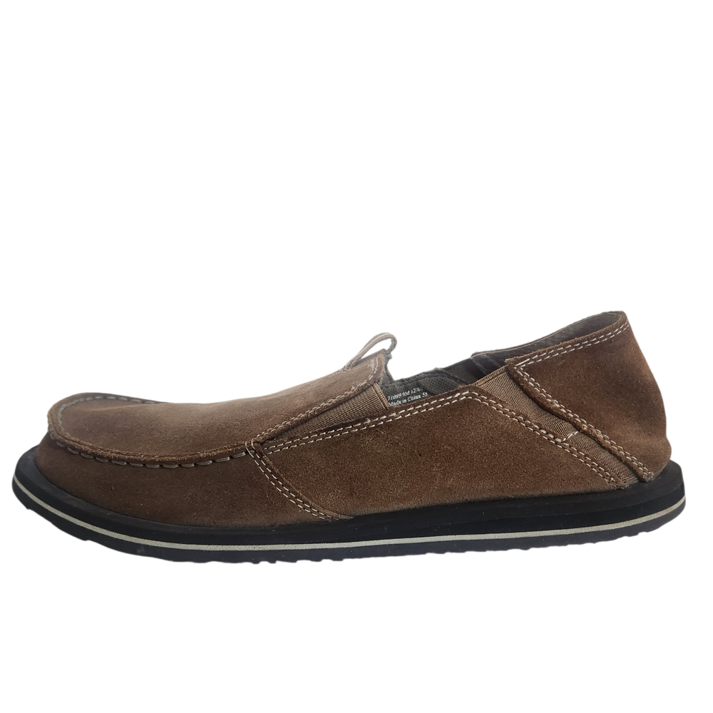 Clarks Mens Brown Suede Slip-On Casual Shoes Size 9